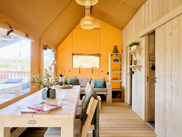 Interieur glampingtent